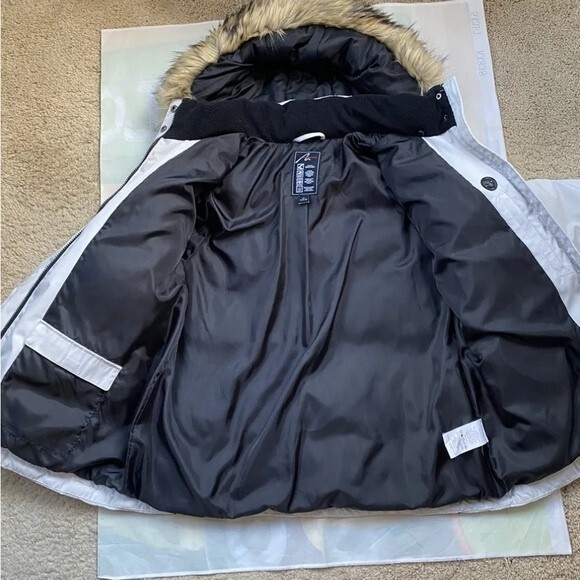 Alpine tek Fill Down Jackets Glacial Terrain Gear Winter Coat Hoodie Fur Trim - Picture 12 of 12